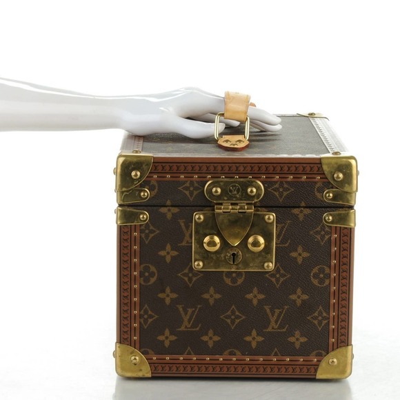 ❌❌ Louis Vuitton Monogram Trunk Boite Flacons Beauty Vanity Case Vintage Hard - Picture 13 of 13